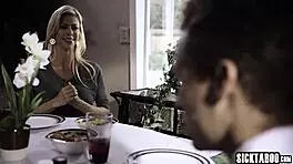 perverted stepmom seduces stepson and girlfriend