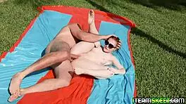 Jmac pounds amber addis tight pussy from angles while she screams