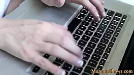 i'm busty milf queening cute girl in lesbian scene