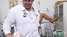 medicalfetish - adelle sabelle in a gyno exam