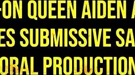 dominant aiden ashley strapon fucks submissive blonde sadie blair