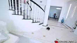 Zoey Foxx bouncing on top of uncut cock