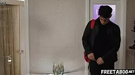 Suggestive Bed Sharing With Little 18+ Girl On Vacation