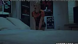 Suggestive Bed Sharing With Little 18+ Girl On Vacation