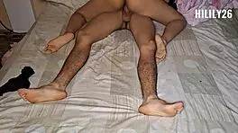 I brought the cute sexy girl to my bed where she started touching herself