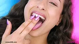 Mesmerizing Brunette Beauty Shows Her Body