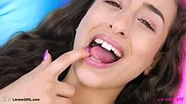 Mesmerizing Brunette Beauty Shows Her Body