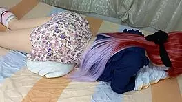 Virgin dancer seduces with tight pussy!