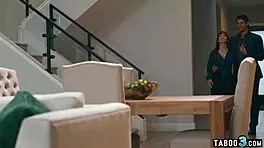 Perv Hubby Enjoys Babysitter Next To Wife