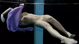 Aneta Big Tits In Purple Dress Pool