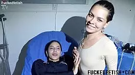 HELEN STAR AND YESSICA BUNNY THRUST HARD IN LESBIAN FETISH DUO WITHOUT LIGHTS