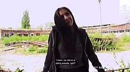 Lullu Gun Sucks Dick And Gets Boned By Porn Stud In Abandoned Railway Area Until Cum