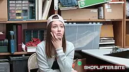Young Terrified Teen Caught Shoplifting In Store