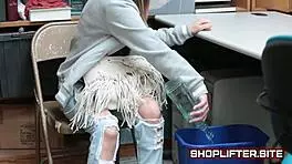 Young Terrified Teen Caught Shoplifting In Store