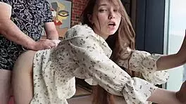 Stepsister Doesn't Mind Floor Fun