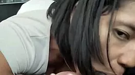 I sucked the driver's huge dick to pay.