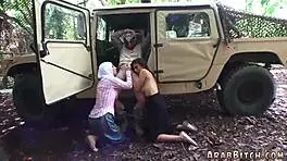 hardcore squirt and outdoor bondage in military uniform