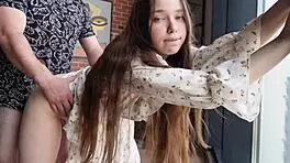 Stepsister Doesn't Mind Floor Fun