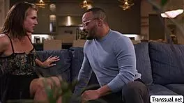 horny shemale and tipsy black dude anal fuck