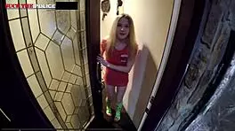 stacy shepard goes on an off-duty welfare check that turns into a steamy encounter with toys and doggystyle action