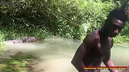 An amateur bbc pornstar turns an african mid year festival into a celebration in a village stream - meeting a village maiden