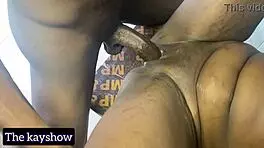 a sweet blowbang with multiple big cocks