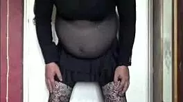 bisexual crossdresser loves playing with toys but a real cock would be better