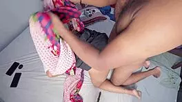 Hot Mature Indian Woman Undresses By 18 Year Old Guy And Gets Fucked Hard While Shaving Pussy 😍