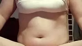 Huge ass babe rips clothes during workout for tit play and anal masturbation!