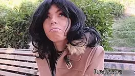 putalocura: la sexy española dayana acepta reto de torbe en pillada