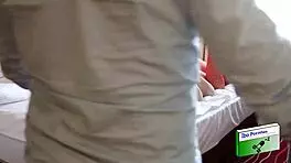 Three Models Engage One Man