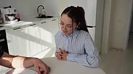 Fucked A Young Teacher Straight During Class On Her Desk