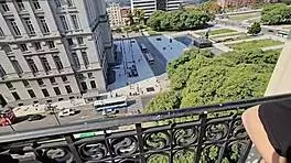 I'm taking a walk through Buenos Aires with my young wife