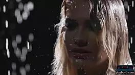 Big ass petite milf blonde Kenna James hot solo striptease for Playboy