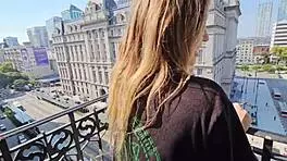 I'm taking a walk through Buenos Aires with my young wife