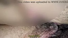 English subtitles - cum eating cuckold cleans wife's pussy inseminated by black guy