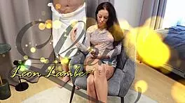 all natural big tits wife cheats on husband with a big dick guy to play with his balls and cock but not to give an orgasm actually