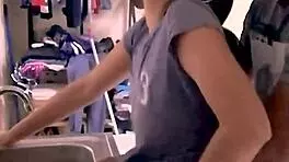 serve your man, skinny girl, leave the bathroom for later