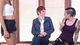 Feminge 4k - hot lesbian enjoys getting licked