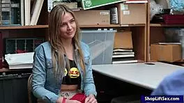 sexy blonde thief blair williams fucked by nasty lp officer