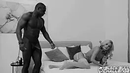 submissive blonde candee licious interracial bbc fucking bts
