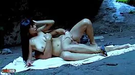 Natural Bigtits Asian Pornstar Sharon Lee Enjoys Rough Anal Sex In A Cave