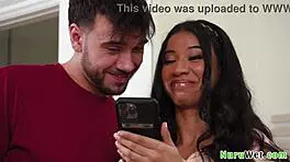 i'm ameena green nade nasty sexy teen 18+ black masseuse prepareing her client for a nice wet nuru experiance