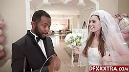 sexy teen 18+ bride fucks husbands black friends
