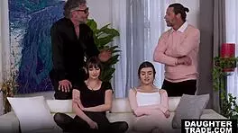 Stepdads Jack Vegas And Mike Mancini Founds Out Their Stepdaughters Lana Small 18+S And Julia James Wants To Be Some Stripper