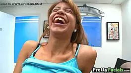 tiny latina teen overwhelmed by intense facial cumshot veronica rodriguez