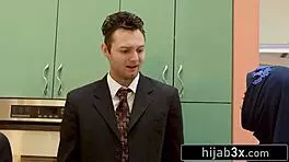 Busty Muslim Teen Seduces White Boyfriend