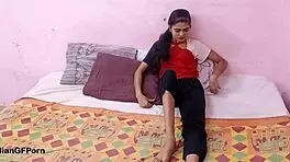 Skinny Indian Teen Loves Huge Cock in Tight Pussy