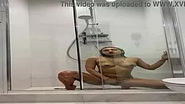 I can't get enough of naked roxy showering and masturbating