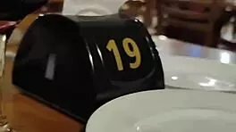 Teen Couple Shows Pierced Nipples In Restaurant!